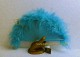 Abanico mini de plumas, Mod. CALYPSO