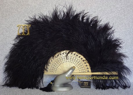 Abanico de plumas, Mod. SEMÍRAMIS
