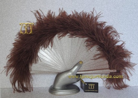 Abanico mini de plumas, Mod. BRAWNY
