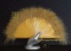 Abanico mini de plumas, Mod. DORADO