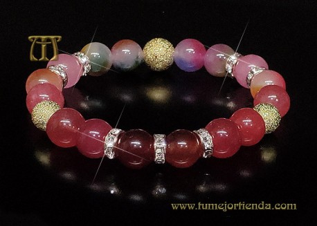 Pulsera elástica ágata, mod. 538