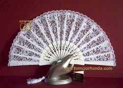 Abanico de novia tamaño bolso, Mod. 53128-B